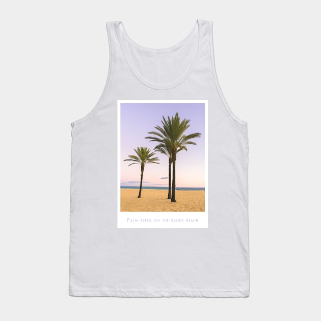 Serene Beachside Palms Tank Top by POD24